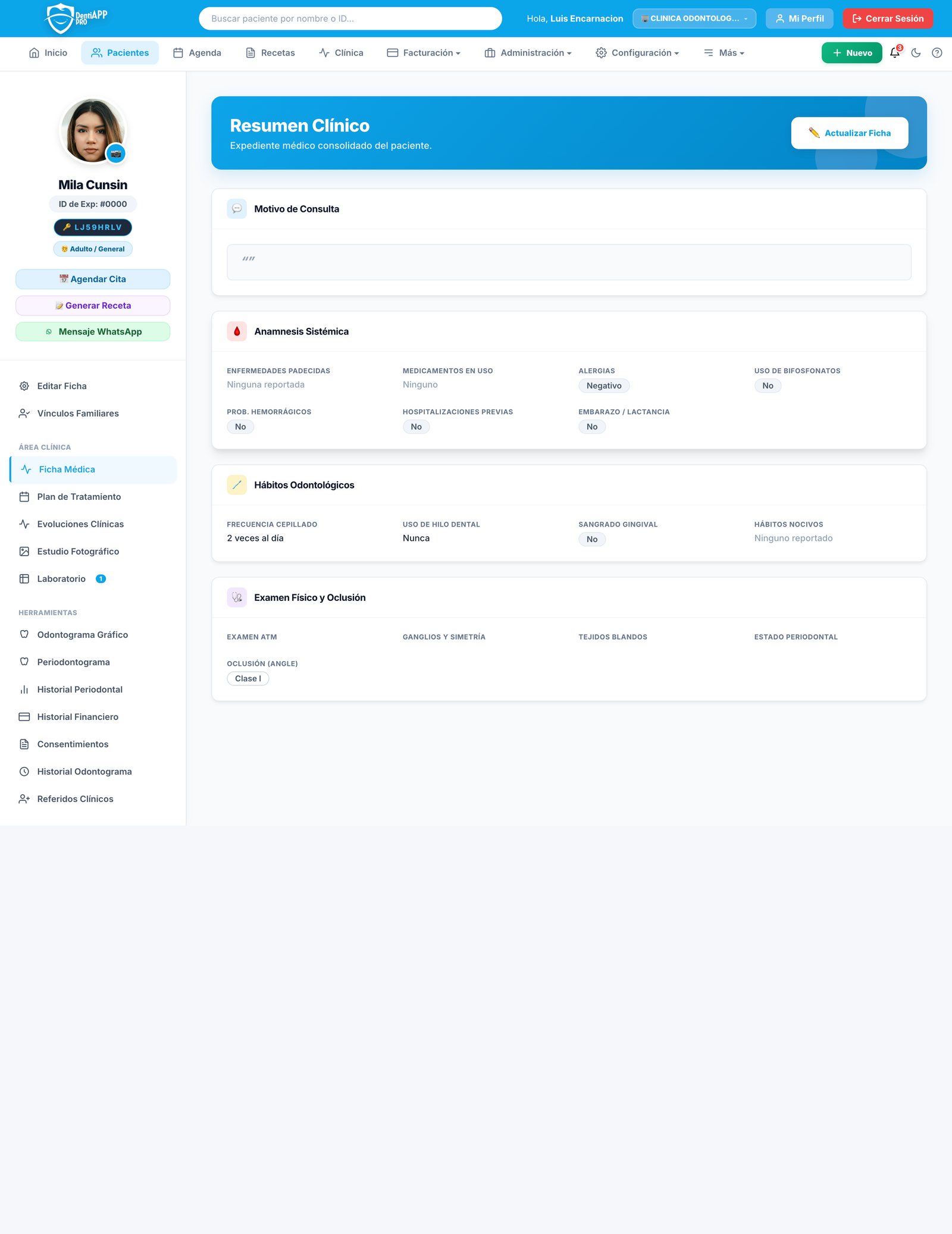 Perfil del Paciente